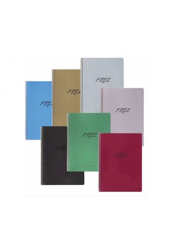 KESKİN FREE PLATİNUM SPİRALLİ DEFTER A4 ÇİZGİLİ 100 YAPRAK (320341)