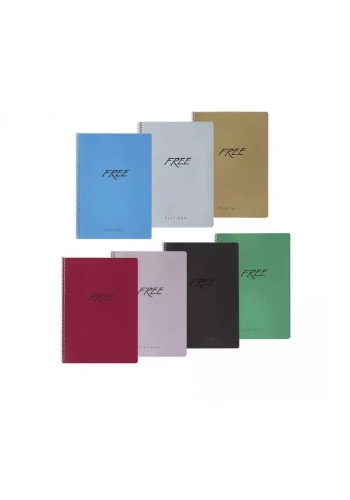KESKİN FREE PLATİNUM SPİRALLİ DEFTER A4 KARELİ 60 YAPRAK (320312)