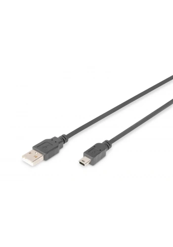 DİGİTUS AK-300108-010 USB 2.0 BAĞLANTI KABLOSU 1m (USB-A USB-B MİNİ)