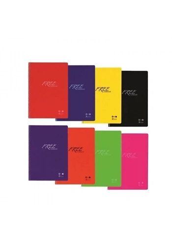 KESKİN FREE SPİRALLİ DEFTER A4 ÇİZGİLİ 100 YAPRAK (320441)
