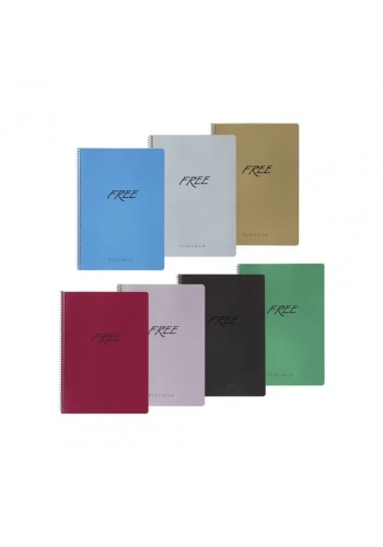 KESKİN FREE PLATİNUM SPİRALLİ DEFTER A4 KARELİ 80 YAPRAK (320322)