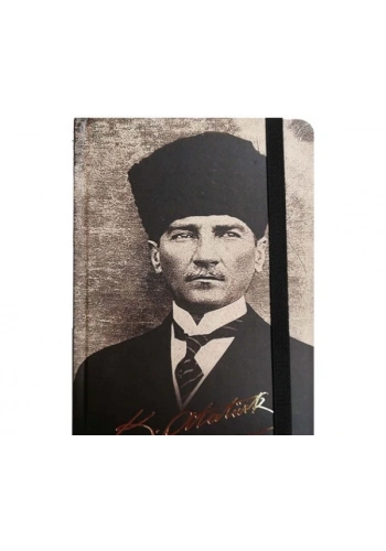 GIPTA ATATÜRK SPİRALLİ SERT KAPAK DEFTER 13x21 ÇİZGİLİ 120 YAPRAK (3323)