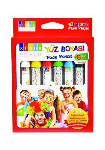SÜDOR YB01 YÜZ BOYASI 6 RENK