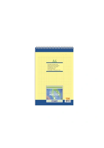 GIPTA BLOCK MASTER SPİRALLİ BLOKNOT A4 ÇİZGİLİ 100 YAPRAK (1382)