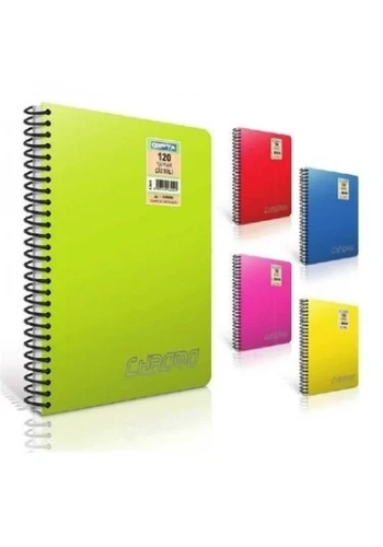 GIPTA CHROMO SPİRALLİ PLASTİK KAPAK DEFTER A4 DÜZ 100 YAPRAK (2065)