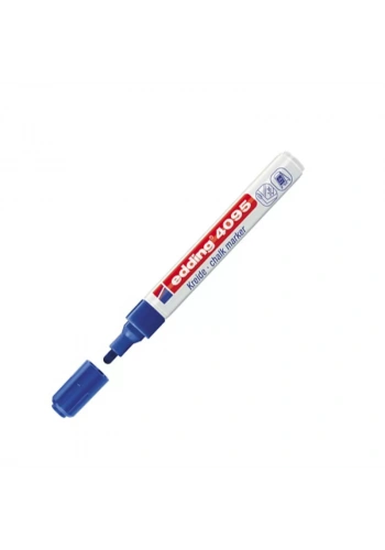 EDDİNG 4095 LİKİT TEBEŞİR VE CAM KALEMİ MAVİ