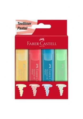 FABER-CASTELL FOSFORLU KALEM SETİ 46 PASTEL 4 RENK (254625)