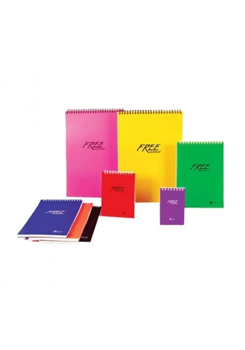 KESKİN FREE OFFİCE SPİRALLİ BLOKNOT A6 KARELİ 80 YAPRAK (145202)