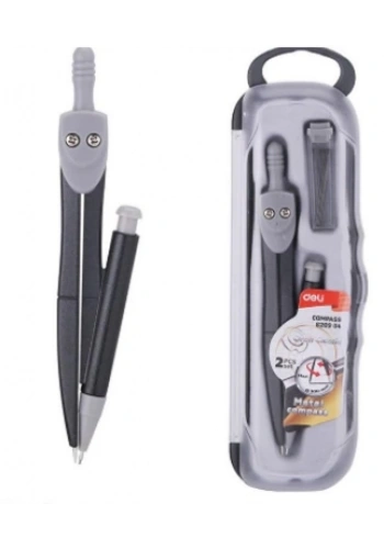 DELİ G20904 COMPASS MİN YEDEKLİ PERGEL SETİ GÜMÜŞ