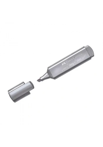 FABER-CASTELL FOSFORLU KALEM 46 METALİK GÜMÜŞ (154661)