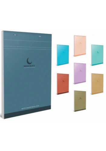 GIPTA MOON BLOCK DİKİŞLİ BLOKNOT A4 ÇİZGİLİ 80 YAPRAK (4060)