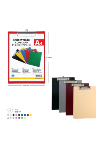 ARK 760 KAPAKSIZ SEKRETERLİK A4 MAVİ