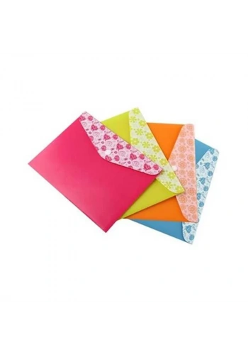 COMİX A1860 ÇITÇITLI DESENLİ EVRAK DOSYASI A5 KARIŞIK RENK