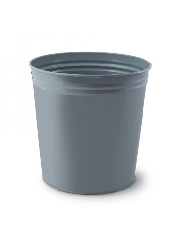 MAS 853 EKONOMİK METAL ÇÖP KOVASI GRİ 10lt