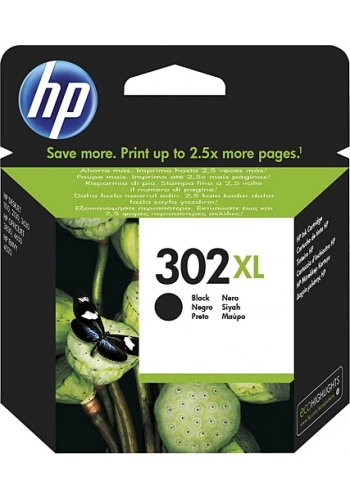 HP F6U68AE 302XL SİYAH MÜREKKEP KARTUŞ 480 SAYFA (1110 2130 3630)