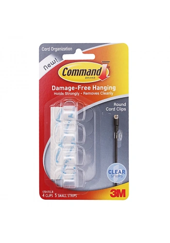 3M 17017CLR COMMAND KABLO DÜZENLEYİCİ 4LÜ