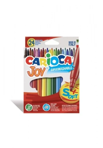 CARİOCA 40615 JOY SÜPER YIKANABİLİR KEÇELİ KALEM 24 RENK