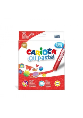 CARİOCA 43278 YAĞLI PASTEL BOYA KALEMİ 24 RENK