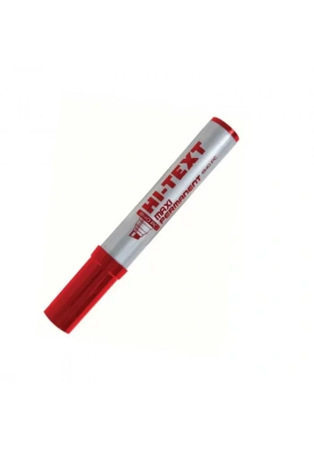 Hİ-TEXT 840PC PERMANENT MARKÖR KOLİ KALEMİ KESİK UÇ 14mm KIRMIZI