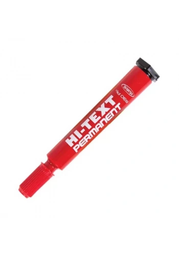 Hİ-TEXT 830PBK PERMANENT MARKÖR KOLİ KALEMİ YUVARLAK UÇ KIRMIZI