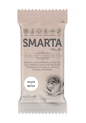SMARTA HAVA İLE KURUYAN MODELLEME HAMURU 06 BEYAZ 100gr