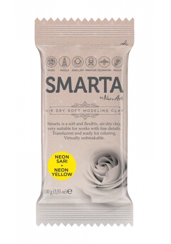 SMARTA HAVA İLE KURUYAN MODELLEME HAMURU 24 NEON SARI 100gr