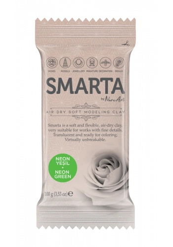 SMARTA HAVA İLE KURUYAN MODELLEME HAMURU 25 NEON YEŞİL 100gr