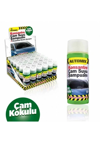 AUTOMİX 36822 OTO CAM SUYU ŞAMPUANI ÇAM KOKULU 50ml