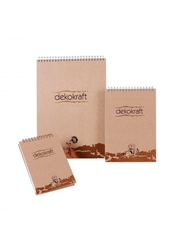 KESKİN NOTEBOOK SPİRALLİ BLOKNOT KRAFT A4 ÇİZGİLİ 100 YAPRAK (140561)