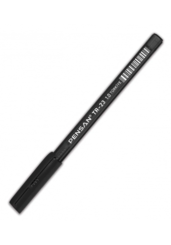 PENSAN 2023 TR-23 ÜÇGEN TÜKENMEZ KALEM 1.0 SİYAH