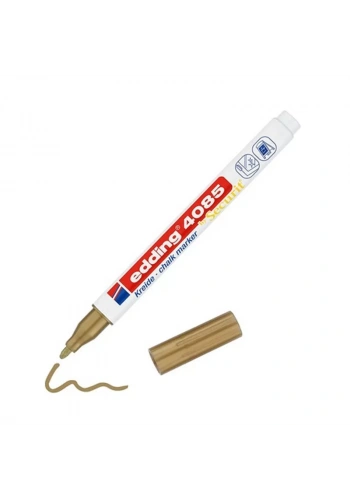 EDDİNG E-4085 LİKİT TEBEŞİR VE CAM KALEMİ ALTIN