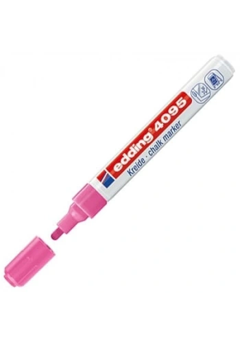 EDDİNG 4090 LİKİT TEBEŞİR VE CAM KALEMİ KESİK UÇ FOSFORLU PEMBE