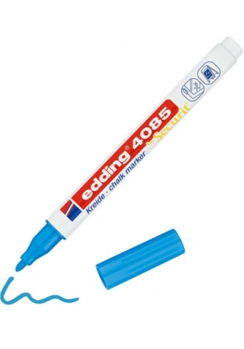 EDDİNG E-4085 LİKİT TEBEŞİR VE CAM KALEMİ AÇIK MAVİ
