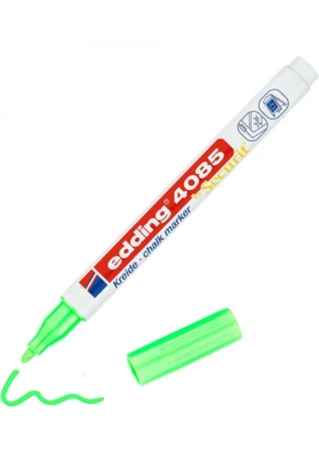 EDDİNG E-4085 LİKİT TEBEŞİR VE CAM KALEMİ FOSFORLU YEŞİL