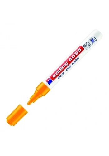 EDDİNG 4095 LİKİT TEBEŞİR VE CAM KALEMİ FOSFORLU TURUNCU