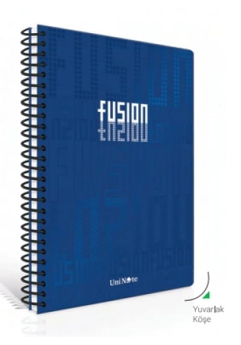 ÇINAR FUSİON SPİRALLİ SERT KAPAK DEFTER 17x24 ÇİZGİLİ 100 YAPRAK (55134)
