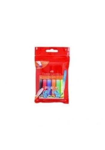 FABER-CASTELL JUMBO 42 NEON KEÇELİ KALEM 6 RENK (454207)