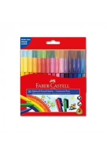FABER-CASTELL EĞLENCELİ KEÇELİ KALEM 30 RENK (113000)