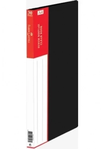 FABER-CASTELL SUNUM DOSYASI A4 SİYAH 30LU (130101)