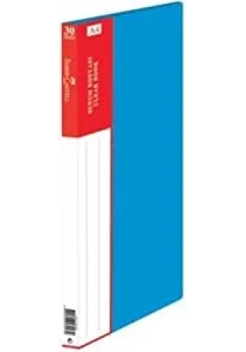 FABER-CASTELL SUNUM DOSYASI A4 MAVİ 30LU (130102)