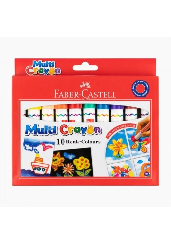 FABER-CASTELL MULTİ CRAYON PASTEL BOYA 10 RENK (112010)