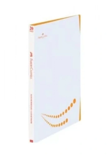 FABER-CASTELL SUNUM DOSYASI A4 ÇİFT RENK KAPAK TURUNCU 20Lİ (220104)