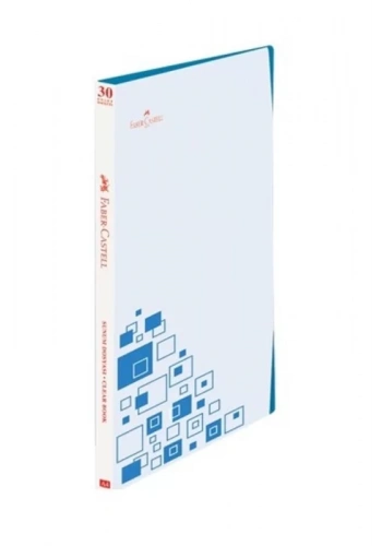 FABER-CASTELL SUNUM DOSYASI A4 ÇİFT RENK KAPAK MAVİ 30LU (230102)
