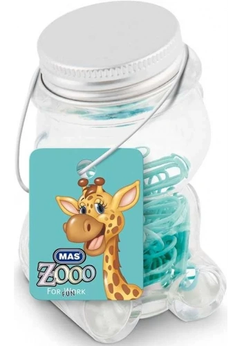 MAS 618 ZOO ATAŞ NO:2 TURKUAZ CAM KAVANOZ