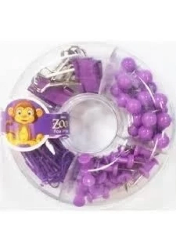 MAS 620 ZOO ATAŞ+KISKAÇ+HARİTA ÇİVİSİ SETİ MOR SET