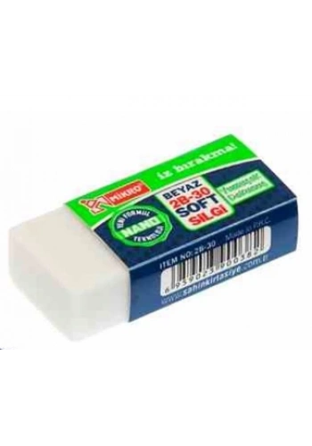 MİKRO 2B-30Y BEYAZ SOFT SİLGİ (Y2B30)