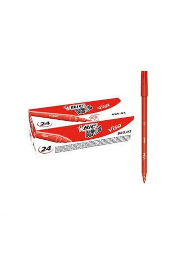 BİC KİDS VİSA KEÇELİ KALEM KIRMIZI (829015)