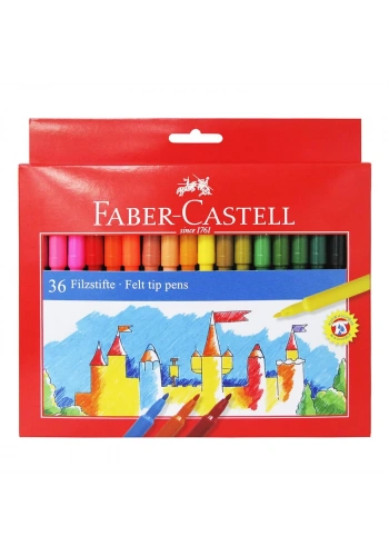 FABER-CASTELL UNİCOLOR KEÇELİ KALEM 36 RENK (554236)