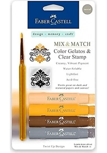 FABER-CASTELL GELATO MUM BOYA DOĞAL TONLAR 4 RENK (121805)