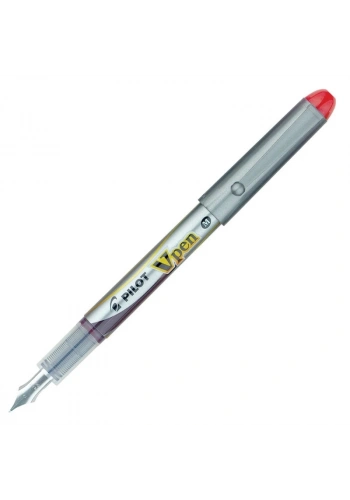PİLOT V-PEN SİLVER DOLMA KALEM KIRMIZI (51002050) (SVP-4M-R)